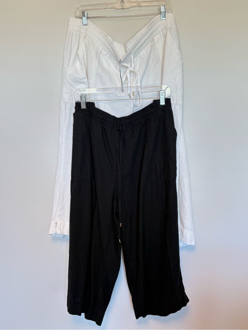 BUNDLE Land N Sea Drawstring Crop Linen Blend Lightweight Capri Pants 3X